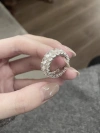 Zircon ring for women, simple and unique design, a niche Korean fairy organ, only -49 details Picture